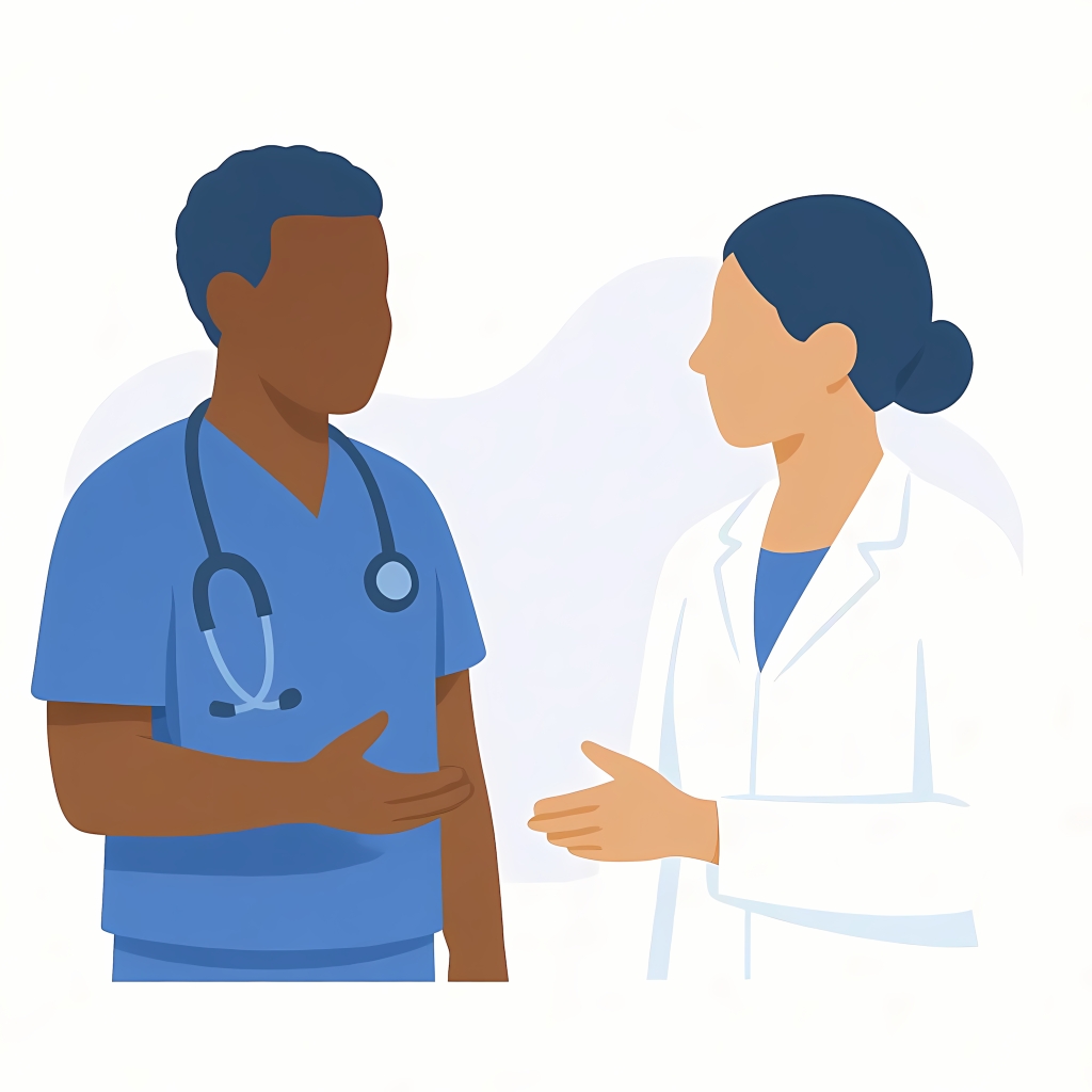 Healthcare professionals using Lyris