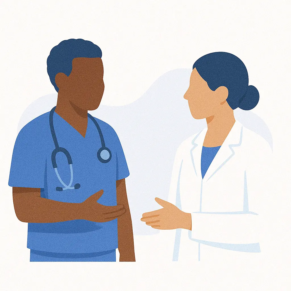 Healthcare professionals using Lyris